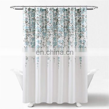 Hot Sale Custom Design Printed Shower Curtain Polyester Shower Curtain Waterproof Washable Shower Curtain