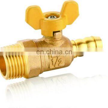 forged brass gas ball valve thread stainless steel butterfly handle ball valve for gas control china valve