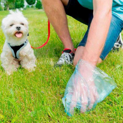 Blue Color Water Soluble Dog Poop Bags Flushable Dog Waste Bags 100% Biodegradable