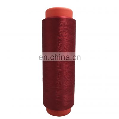 polyester textured yarn dty 150d 48f for circular knitting fil de polyester etire dty