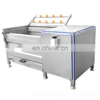 LONKIA Rhizomatous vegetables brush peeler machine washing peeling machine Nigeria cassava emery roller peeler machine