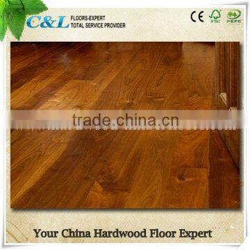 T&G system Natural smooth surface Asian walnut acacia wood flooring