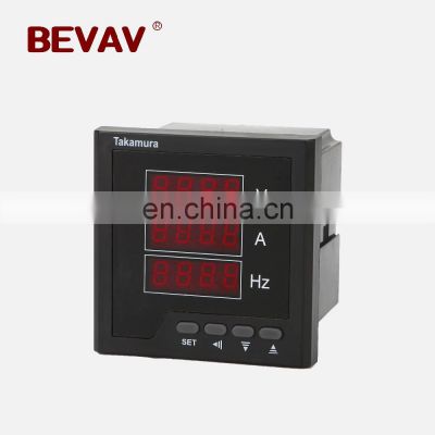 BEVAV LED 120mm single-phase AVF current voltage frequency combination meter