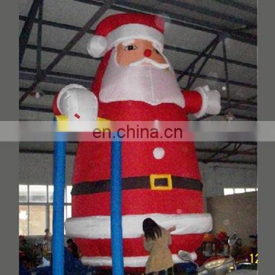 Giant red color christmas hats xmas decoration inflatable xmas snowman for sale