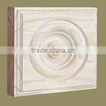 Rosette wooden block