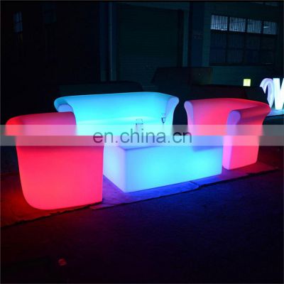 Bar Illuminated Wholesale Lounge Plastic Furniture Glow Led Sofa