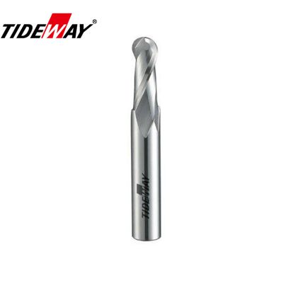 TIDEWAY CNC Carbide Bits With Micro - Grain Solid Carbide Sprial Ballnose Bits With Double - Side Thin Slices
