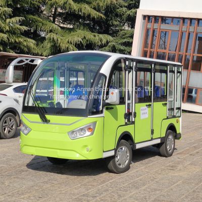 8-person electric sightseeing car, fully enclosed golf cart for sale