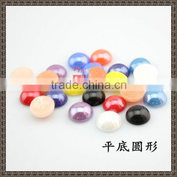 2015 new style Circular beauty chinese ceramic material flat back beads