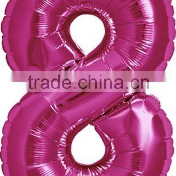 34 inch slim size promotional balloons foil number wholesale