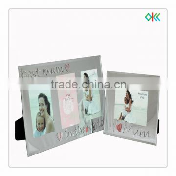 different types photo frames with glass