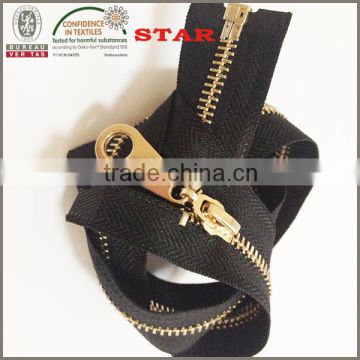 plated light gold zipper as gold chains gold
