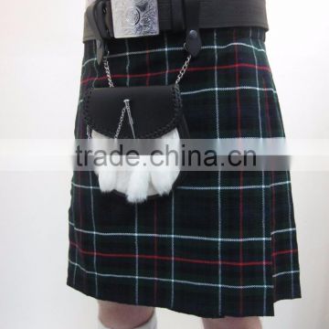 Scottish Mackenzie 7 Yards Tartan Kilt Made Of Fine Quality Tartan Material