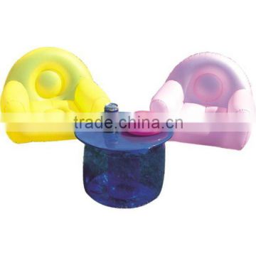 PVC Inflatable Kid Sofa & Stool Set