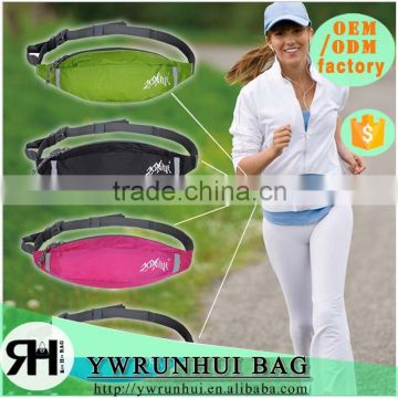 china supplier sports elastic running belt reflective running waist belt