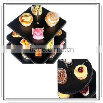 Round slate stands cake /teatime dessert display racks