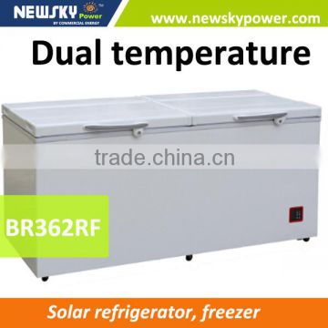 362L 2016 new model 110mm 90L 12V 24V dc solar refridgerator fridge freezer solar freezer