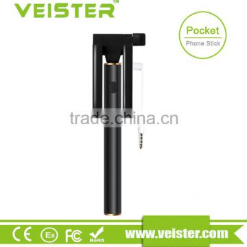 Veister 2016 Wholesale hot sale phone pocket promotional cheap logo selfie stick, USB STICK