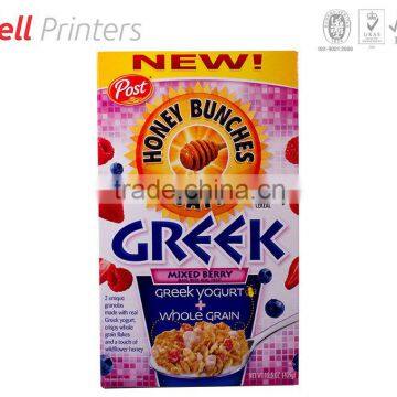Cereal oats, grains and other food outer box printing from India