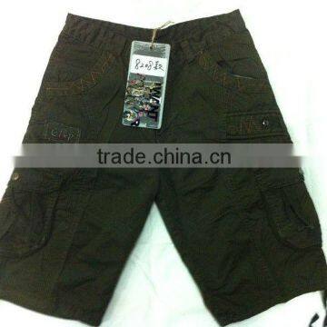 2015 men 100% cotton fashion cargo shorts stock for wholesale