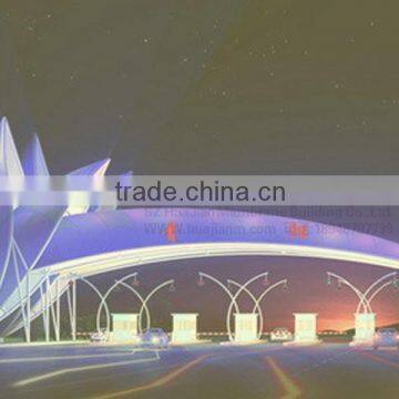 PVDF 30 years guaranty Design diversity Toll station membrane structure