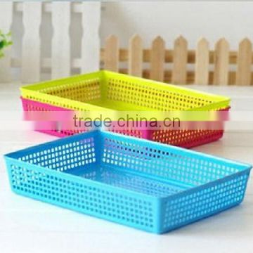 Colorful plastic storage basket