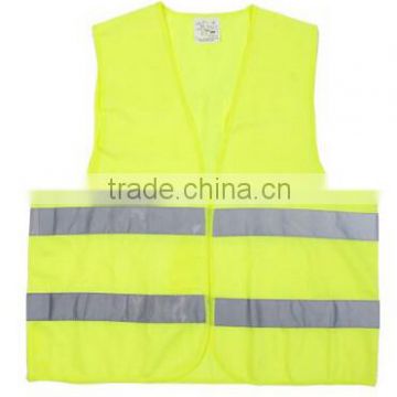 Gray Fluorescent Yellow Detachable Closure Warning Reflective Vest, safety vest, safety jacket
