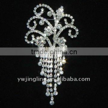 beauty rhinestone brooch for wedding pageant brooch pin