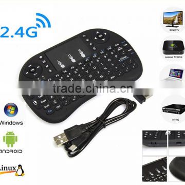 Mini Wireless Multimedia Keyboard 2.4G with Touchpad Handheld Keyboard for PC Android TV