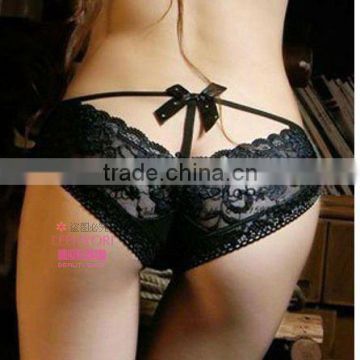 Ladies lace polyester spandex panty