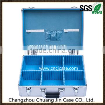 High-grade aluminum medical box with clapboard