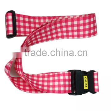 Printed buckle polyester luggage belt