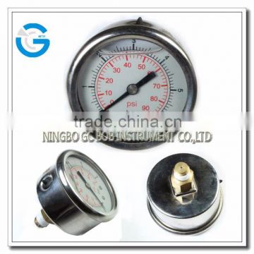 High quality 2.5inch 60mm center back hydronic manometer