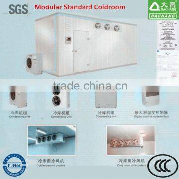 Painted galvanized steel cold room with cam lock type panel