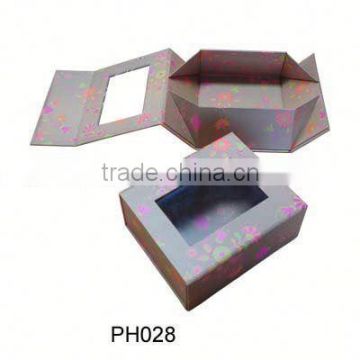 Folding box with PVC