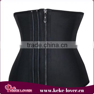 wholesale 2016 new arrival sexy waist training corset black designer fashion latex corset steel boned women corset