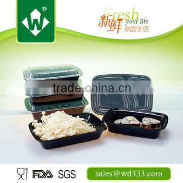 Plastic Rectangular Takeaway Food Container with lid
