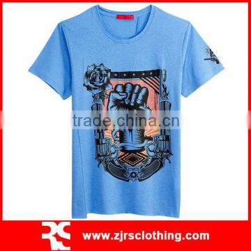 Mens Custom Polo T shirt Short Sleeve Silkscreen Printing T Shirt