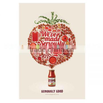 top quality food color poster