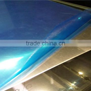 Aluminum Plain Sheet Covered with blue PE/PVC Film from China
