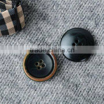 Dark Grey 4 Holes Natural Black Burnt Corozo Nut Lady's Buttons For Sale in Top Class