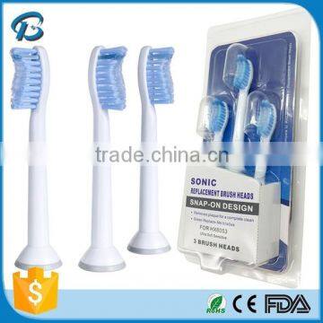 steel Handle Material soft bristle standard HX6054 HX6053 for Philips Extra-Soft Sensitive toothbrush head