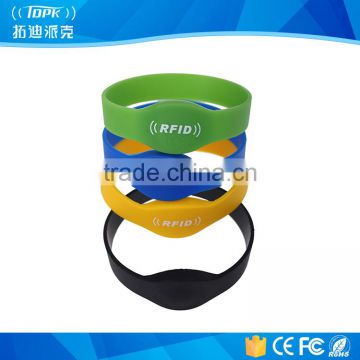 Silica Gel RFID Wristband, Nfc Silicon Wristband, ISO14443A 13.56MHz