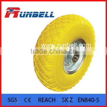 10 Inch Flat Free PU Foam Puncture Proof Tires for Hand Truck