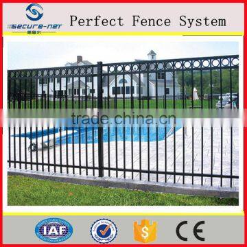 high quality Powder Coated Hot Dipped Galvanised Steel Security Fences For School,Industry and residental