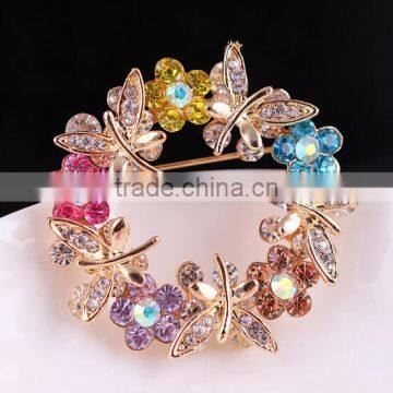 high quality Fancy Rhinestone Pins Brooches for woman /Hijab Pins Scarf Pins Female Pashmina Brooches