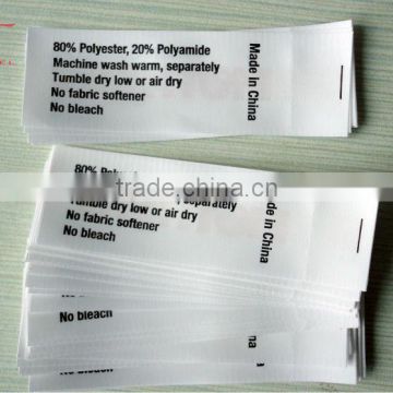 Fast Shipping Custom Printed Clothing label Satin Labels for clothing