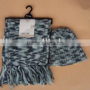 child knit scarf and hat 2pcs sets