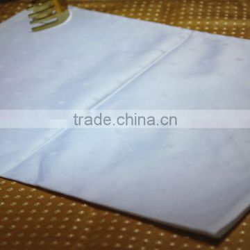 custom white cotton jacquard table napkin for hotel &wedding