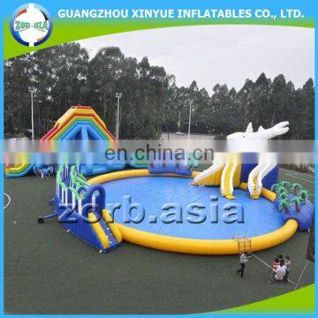 Latest Commercial Cheap Inflatable Water Park Pool Slide